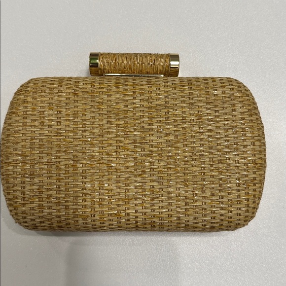 Wicker Straw Tan Clutch Bag - Picture 6 of 6